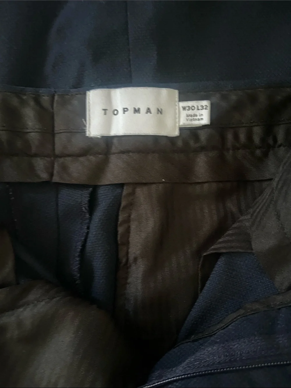 Topman Men's Navy Blue Skinny Suit Blazer 36R and Skinny Trousers 30Wx32L